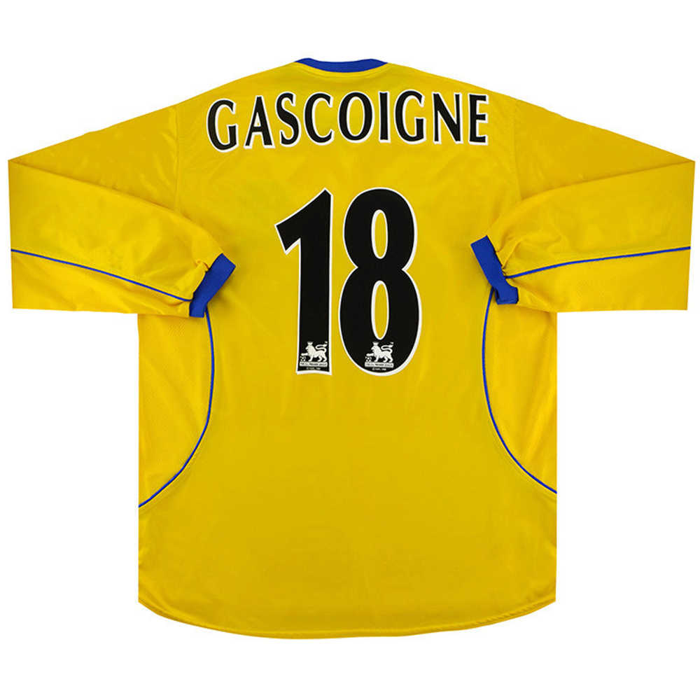 2000-01 Everton Away L/S Shirt Gascoigne #18 *w/Tags* XL