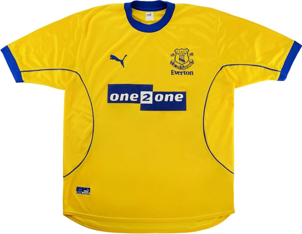 2000-01 Everton Away Shirt (Good) XL-Everton Paul Gascoigne New Products