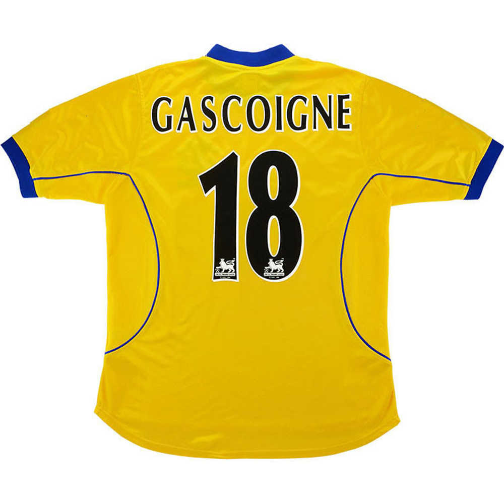 2000-01 Everton Away Shirt Gascoigne #18 (Excellent) L