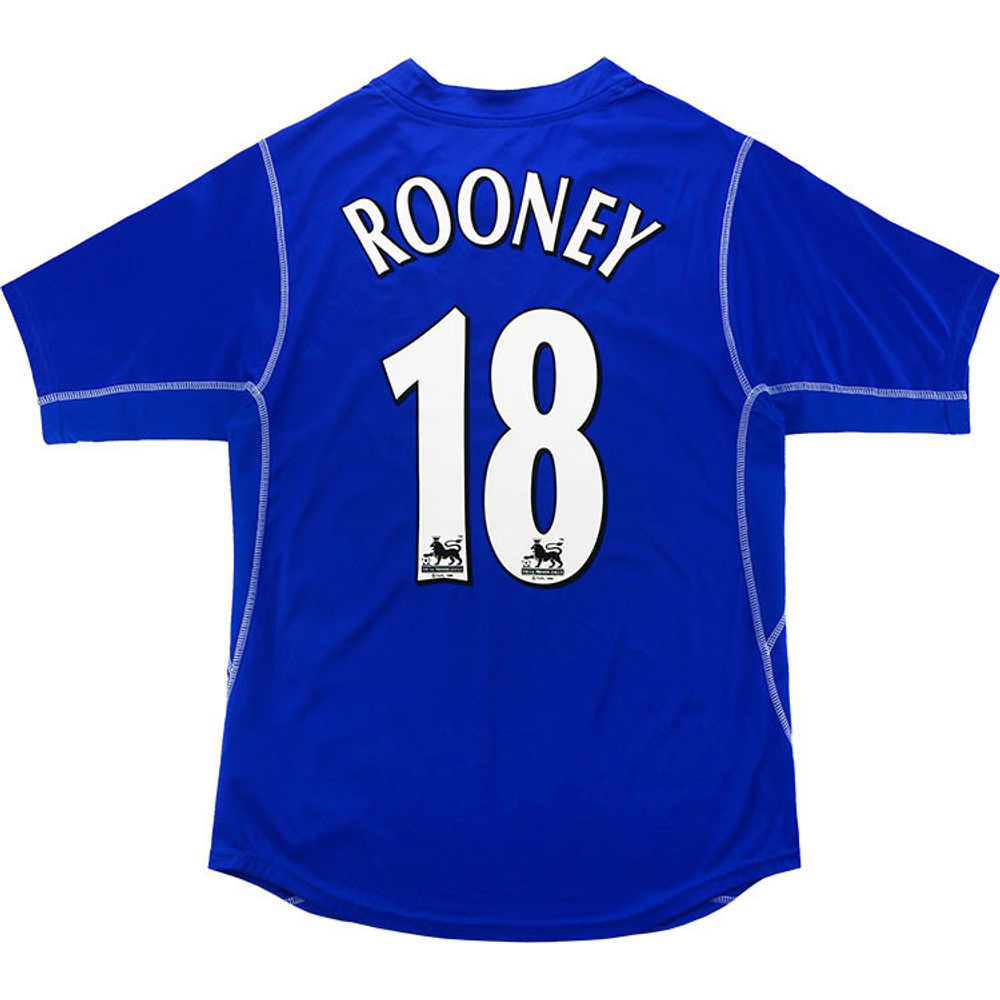 2002-03 Everton Home Shirt Rooney #18 (Very Good) XL