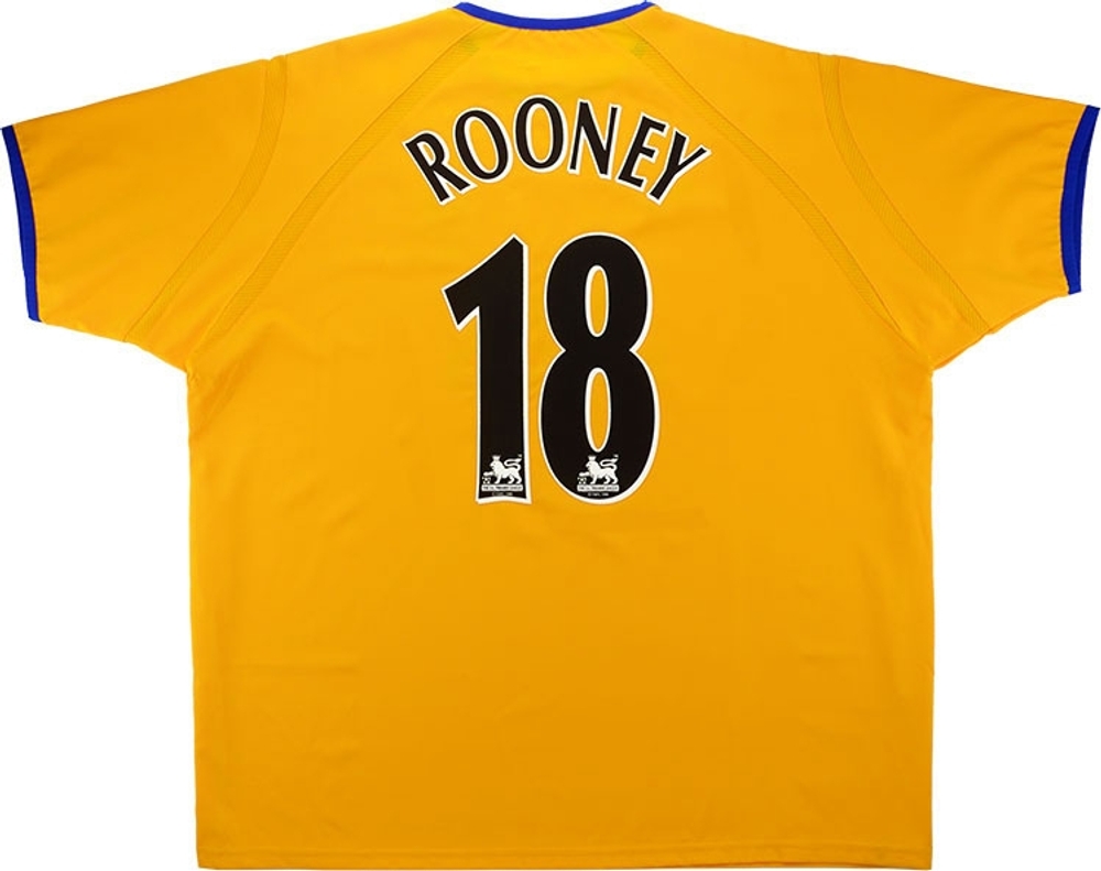 2003-04 Everton Away Shirt Rooney #18 (Excellent) L