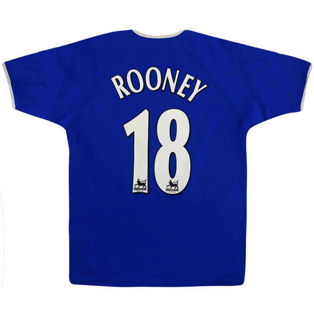 2003-04 Everton Home Shirt Rooney #18 (Very Good) XXL