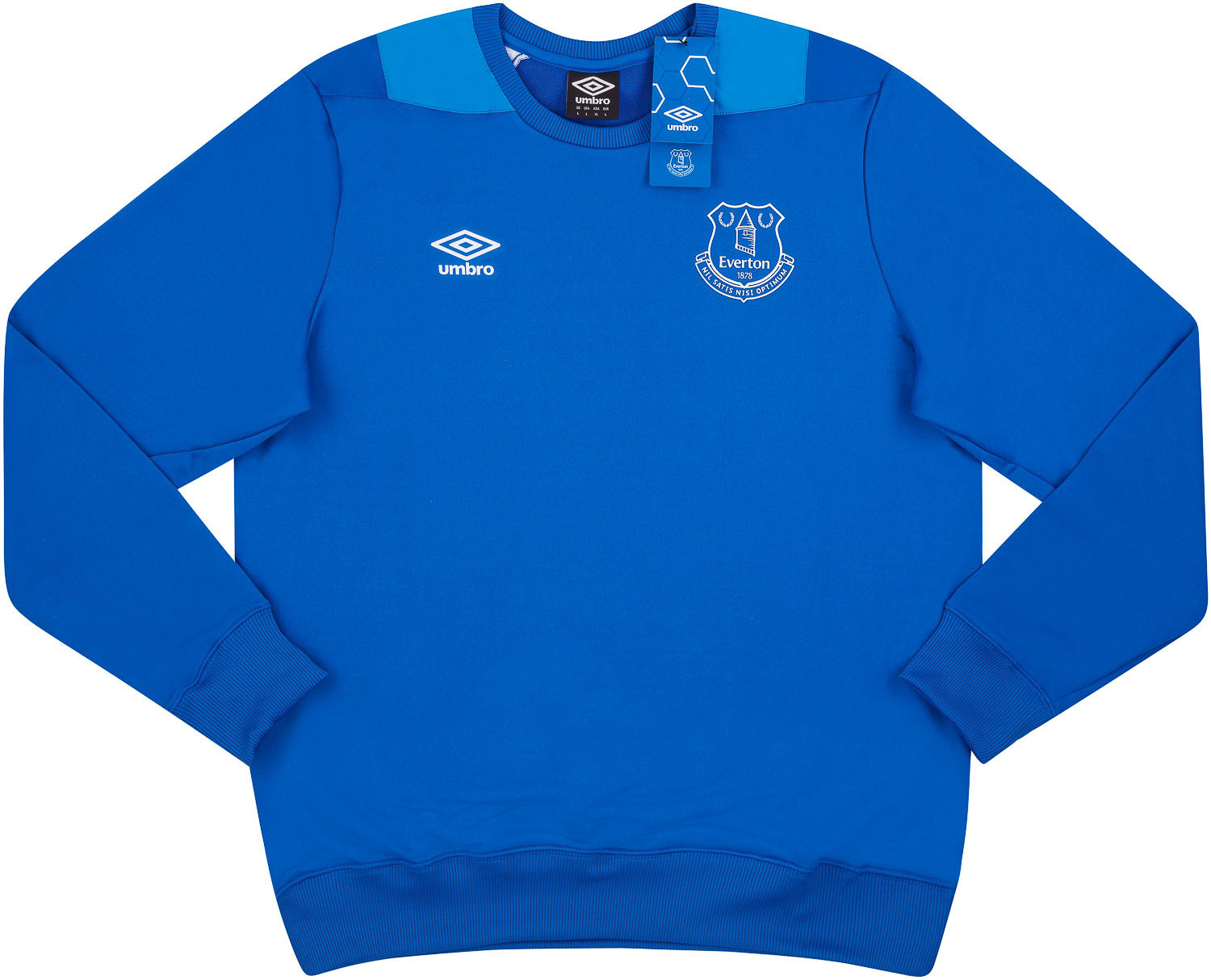 Everton Training Half Zip Sweatshirt Royal Blue Mens Umbro Football 