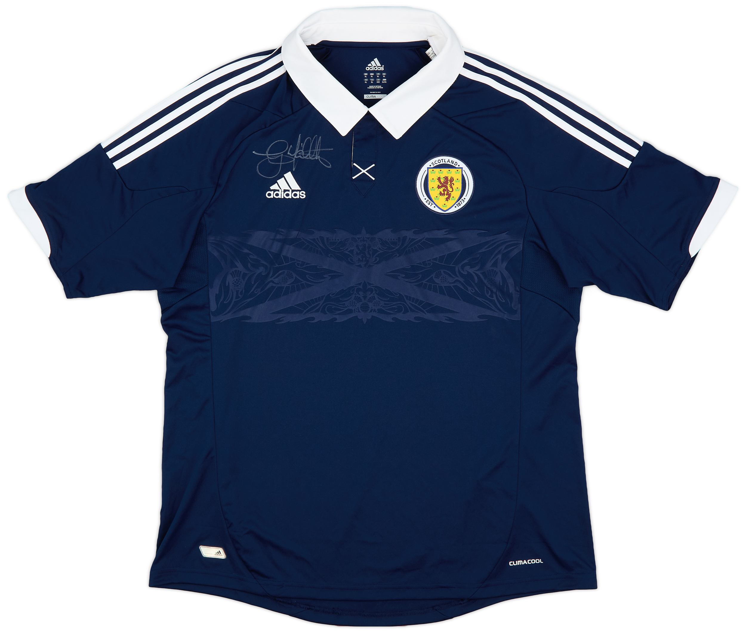 2011-13 Scotland Signed Home Shirt - 9/10 - ()