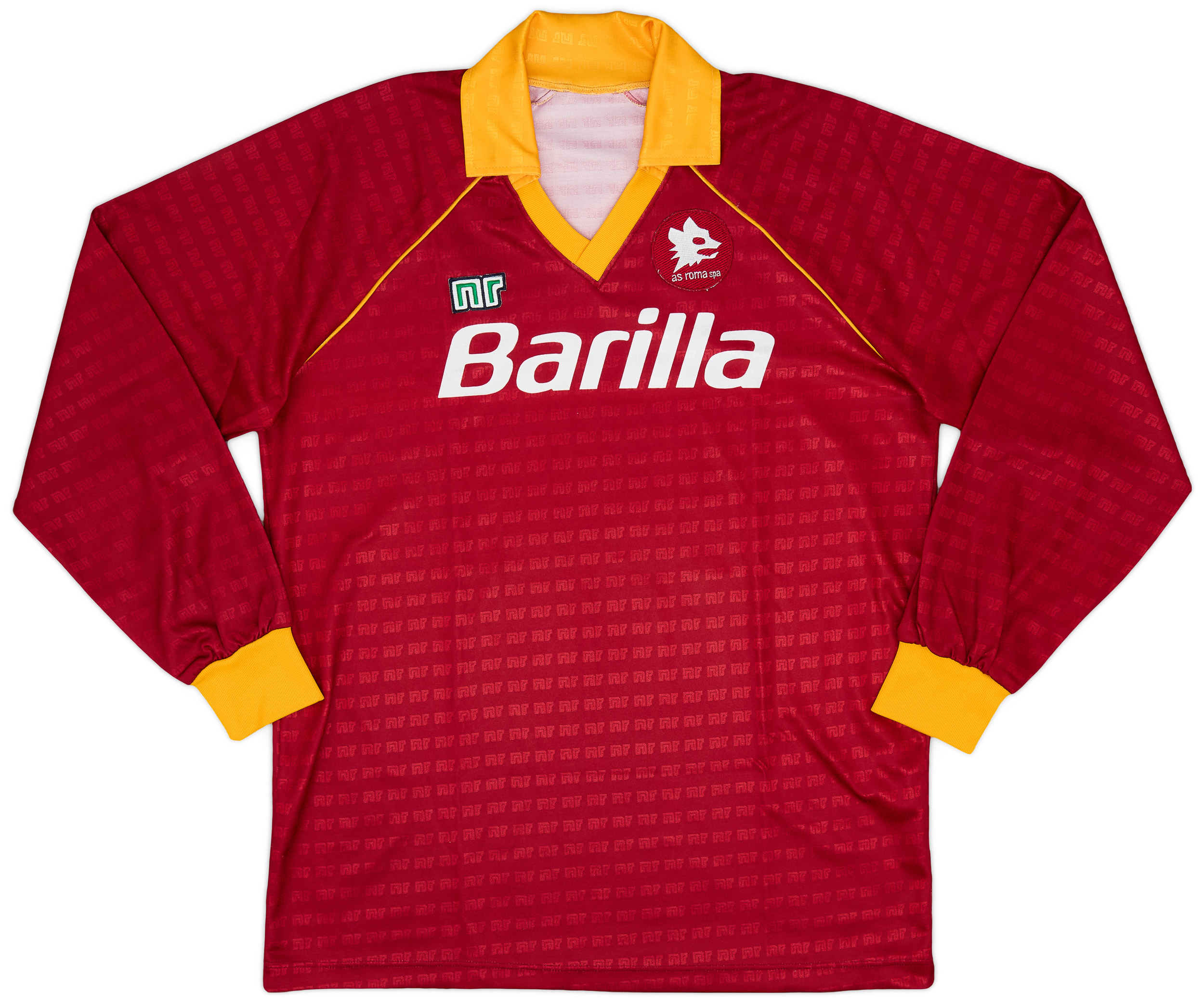 1990-91 Roma Home Shirt - 9/10 - ()