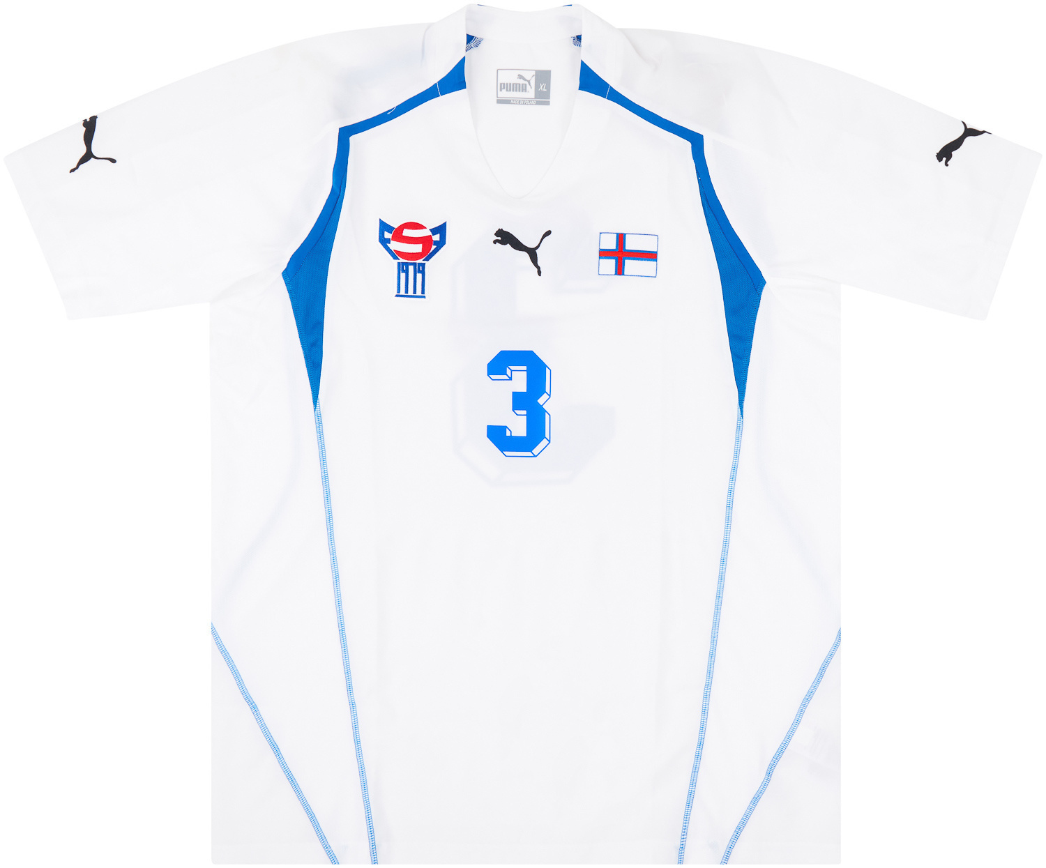 2004 Faroe Islands Match Issue Home Shirt #3 (v Republic of Ireland)