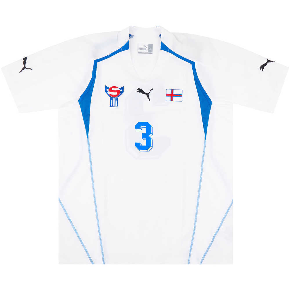 2004 Faroe Islands Match Issue Home Shirt #3 (v Ireland)