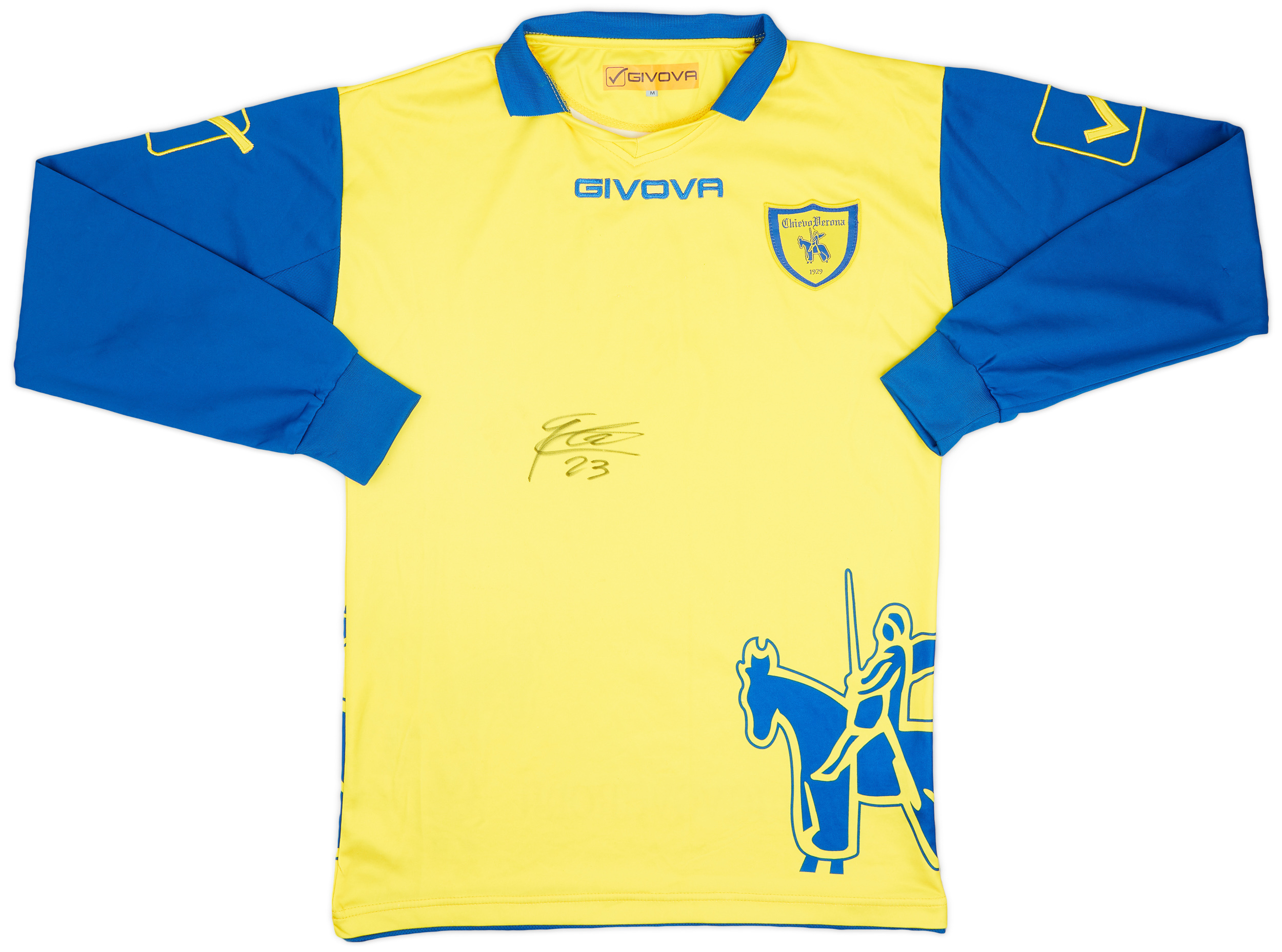 2012-13 Chievo Verona Signed Home Shirt - 8/10 - ()