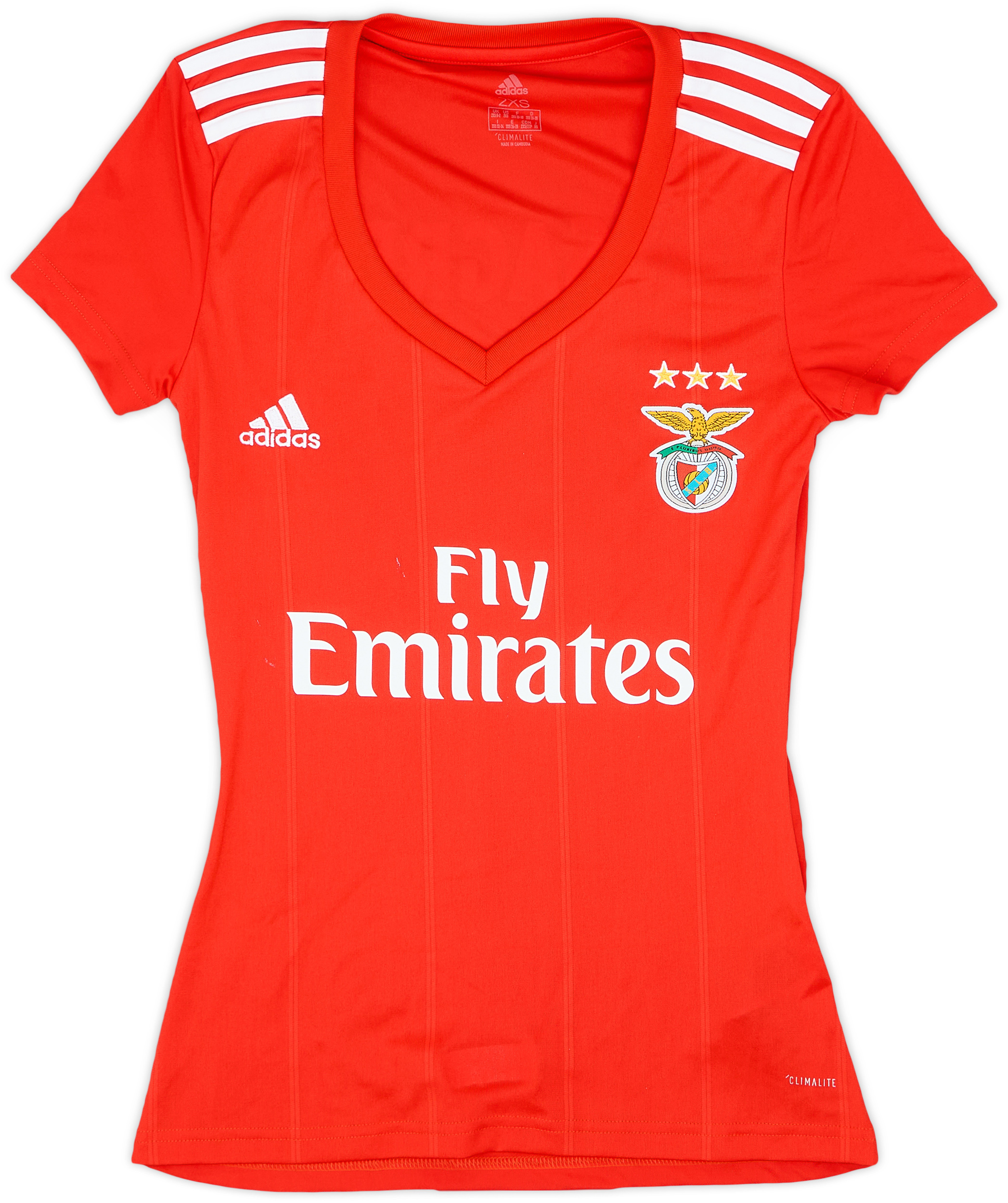 2018-19 Benfica Home Shirt - 8/10 - (Women's XXS)