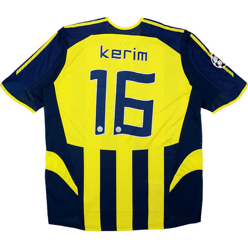 2005-06 Fenerbahce Match Issue Champions League Home Shirt Kerim #16 (v PSV)