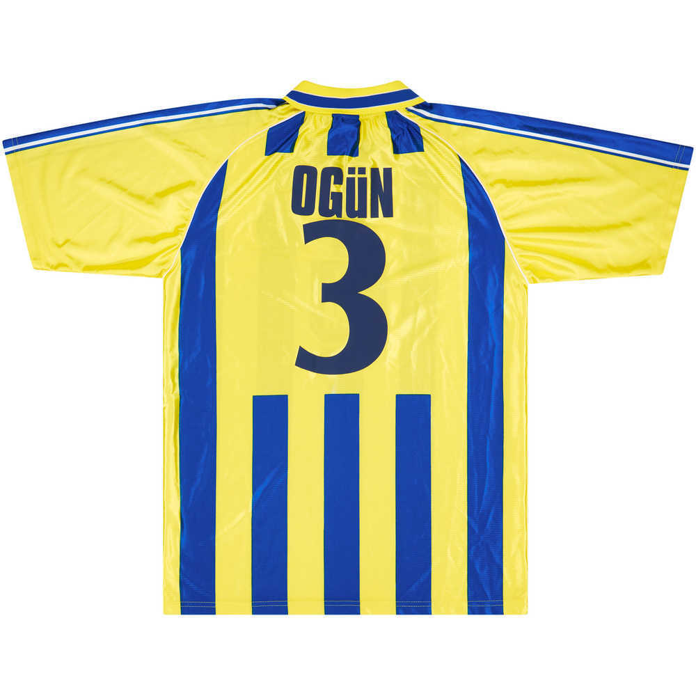 2001-02 Fenerbahce Match Worn Home Shirt Ogün #3 (v Rangers) 
