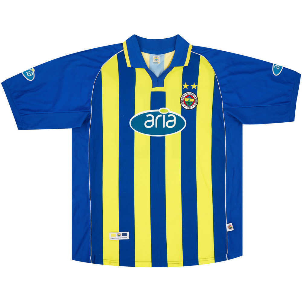 2002-03 Fenerbahce Match Issue Home Shirt #18