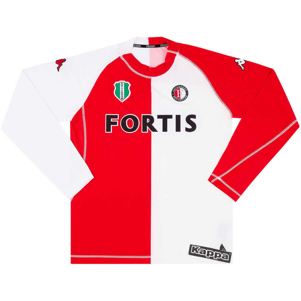 2004-05 Feyenoord Home L/S Shirt *w/Tags* XXL