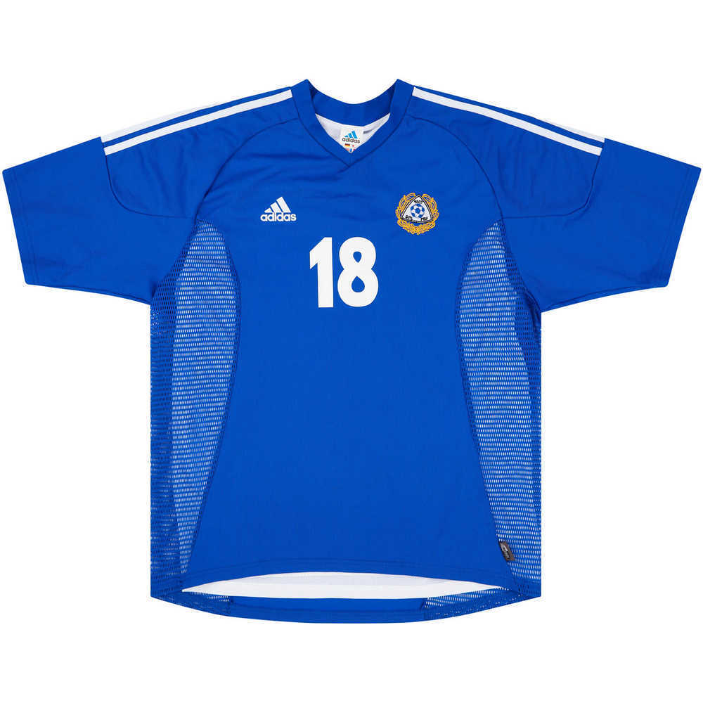 2002-04 Finland Match Issue Away Shirt #18 (Kuqi)
