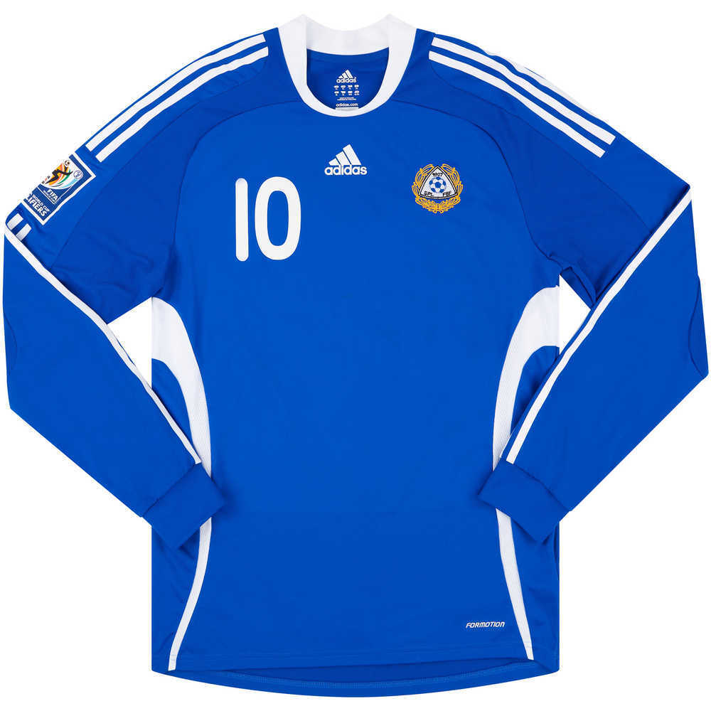 2008-09 Finland Match Issue Away L/S Shirt #10 (Litmanen)