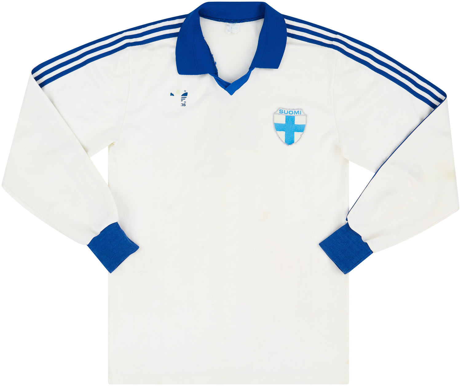1985-90 Finland Match Issue Home Shirt #4