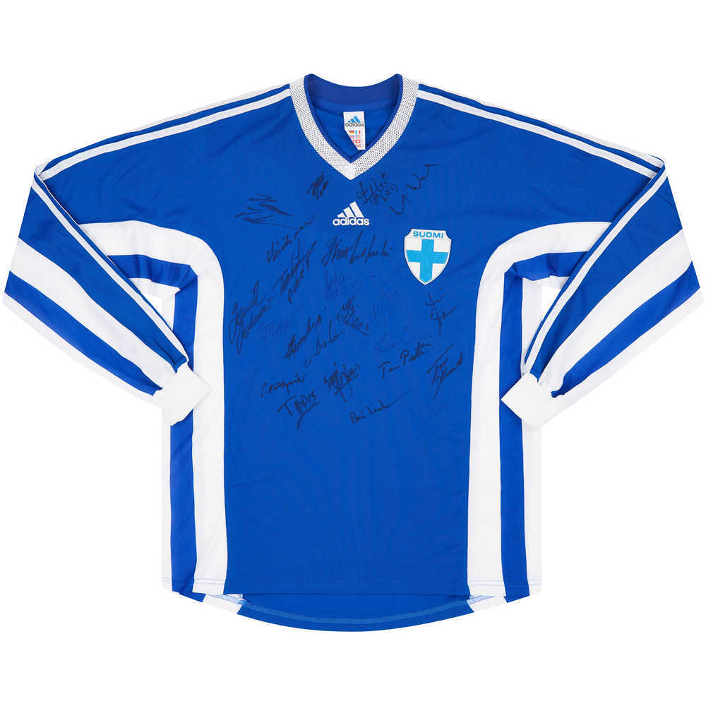 1998-99 Finland Player Issue Signed Away L/S Shirt (Excellent) L