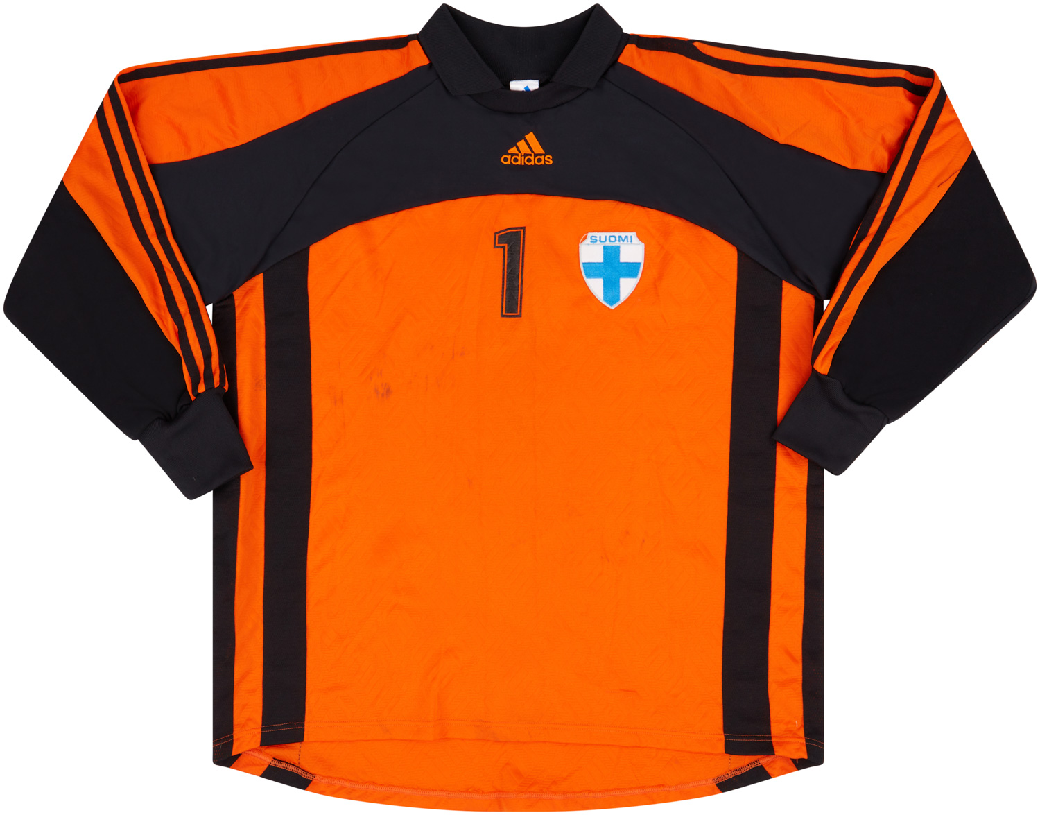 1998 Finland Match Worn GK Shirt #1 (Niemi) v Northern Ireland