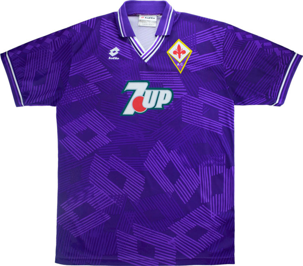 1992-93 Fiorentina Home Shirt (Excellent) XL-Fiorentina Dazzling Designs