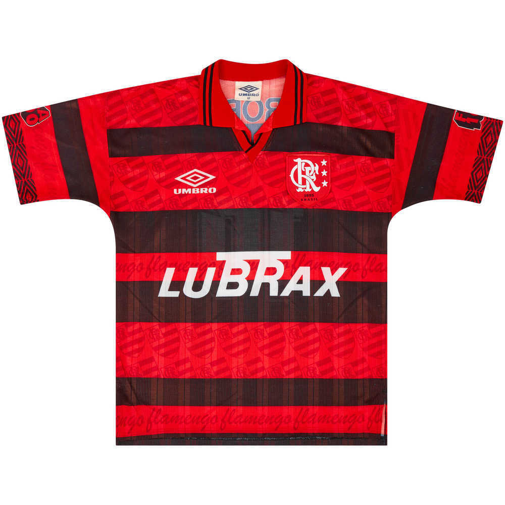 1995-96 Flamengo Centenary Home Shirt #7 (Excellent) XL