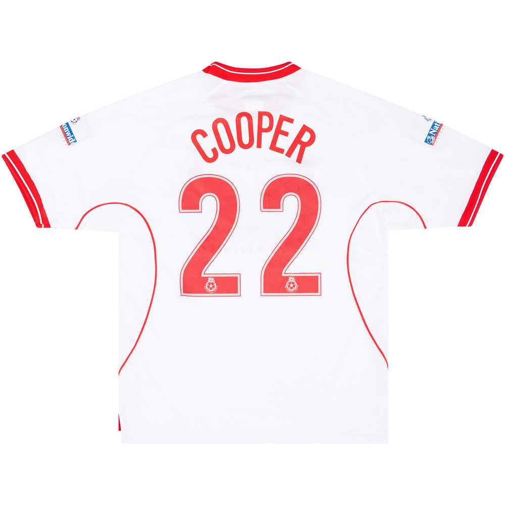 2000-01 Nottingham Forest Match Issue Away Shirt Cooper #22