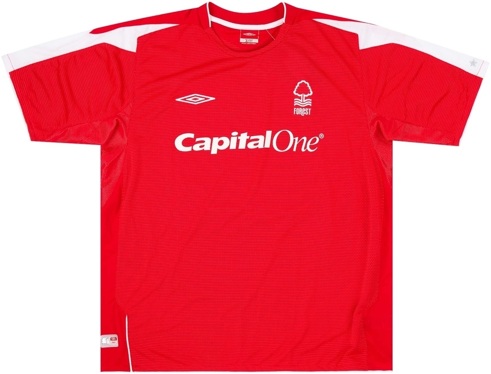 2004-05 Nottingham Forest Match Issue Home Shirt #12 (v DC United)-Nottingham Forest Match Worn Shirts Certified Match Worn