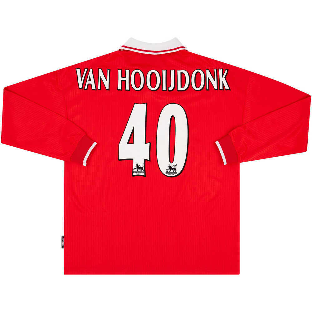 1998-00 Nottingham Forest Home L/S Shirt van Hooijdonk #40 (Excellent) XL
