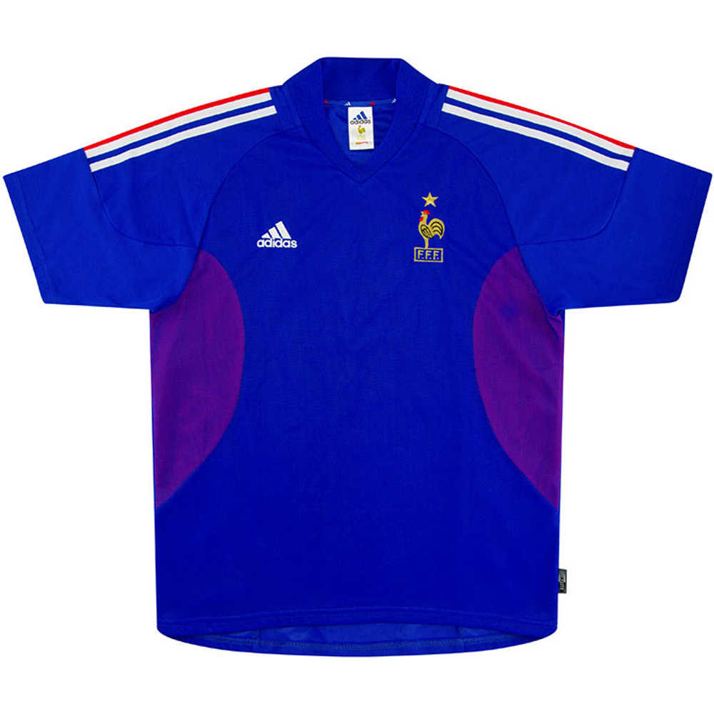 2002-04 France Home Shirt (Excellent) XXL
