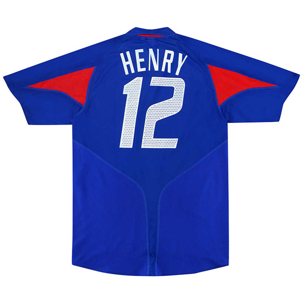 2004-06 France Home Shirt Henry #12 (Excellent) S