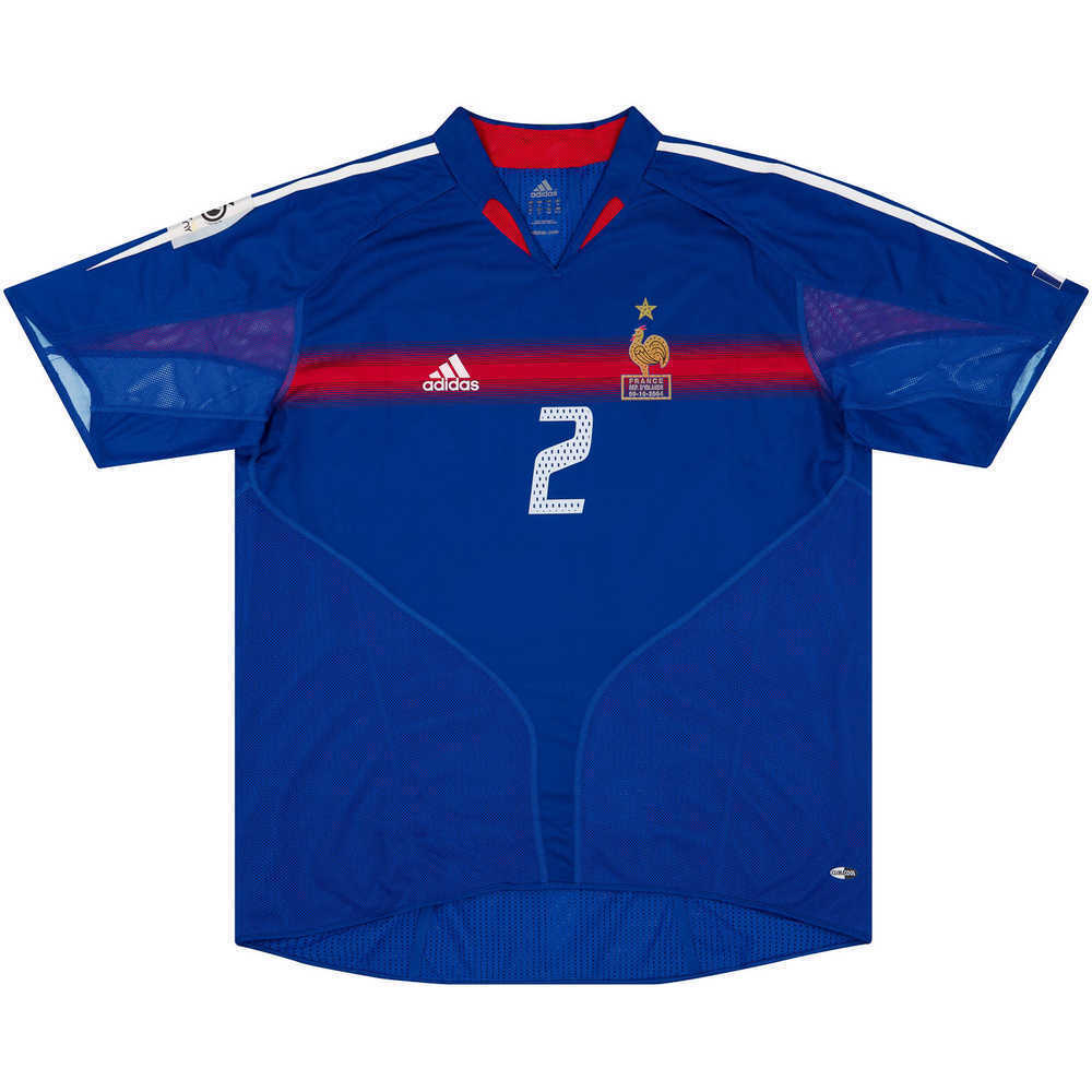 2004 France Match Issue Home Shirt Boumsong #2 (v Ireland)