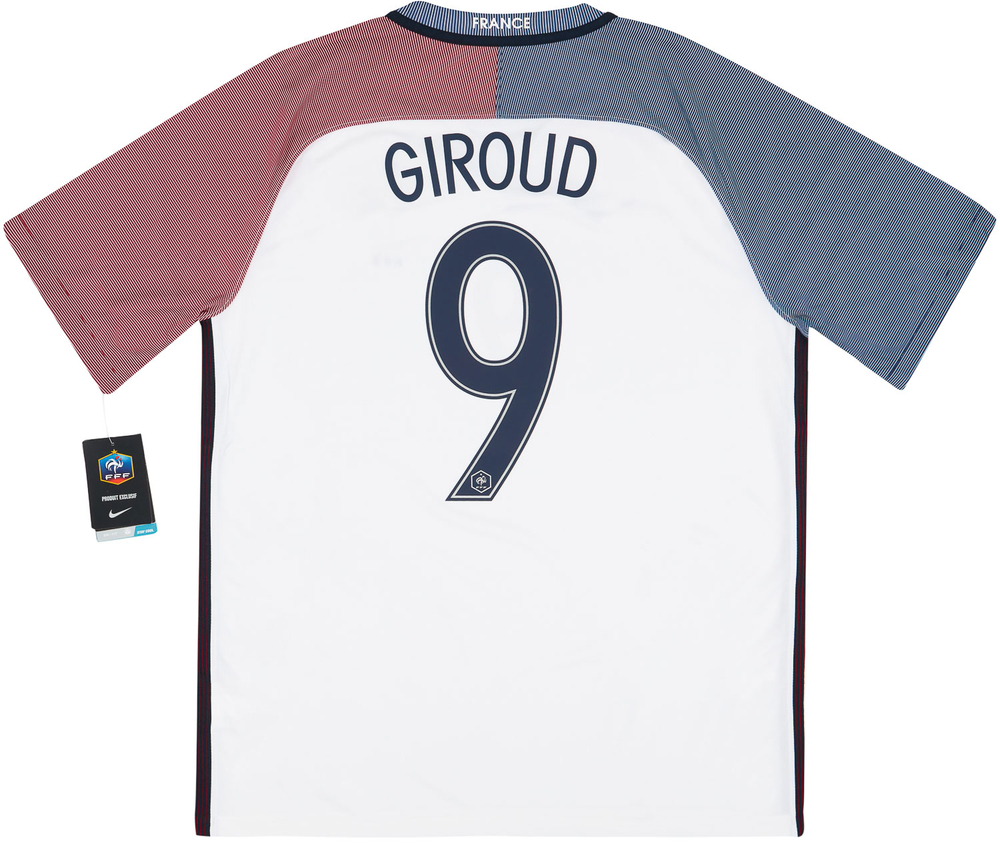 2016-17 France Away Shirt Giroud #9 *w/Tags* L