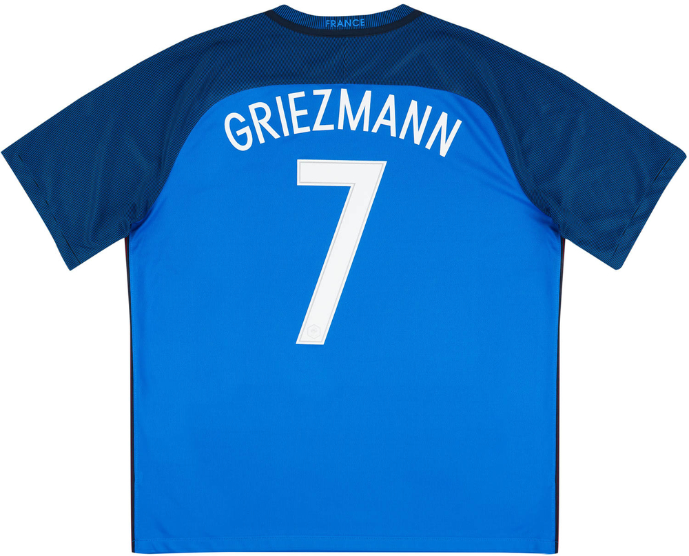 2016-17 France Home Shirt Griezmann #7 (Excellent) S-Specials France Names & Numbers Current Stars