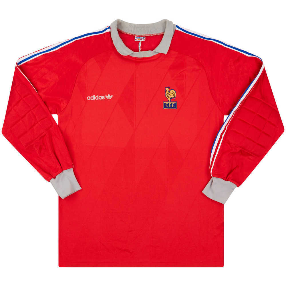 1989-90 France U-19 Match Issue GK Shirt #1 (Wimbée)