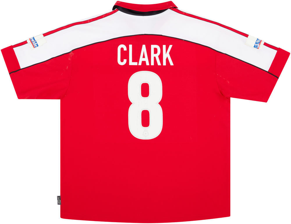 2000-01 Fulham Match Issue Away Shirt Clark #8