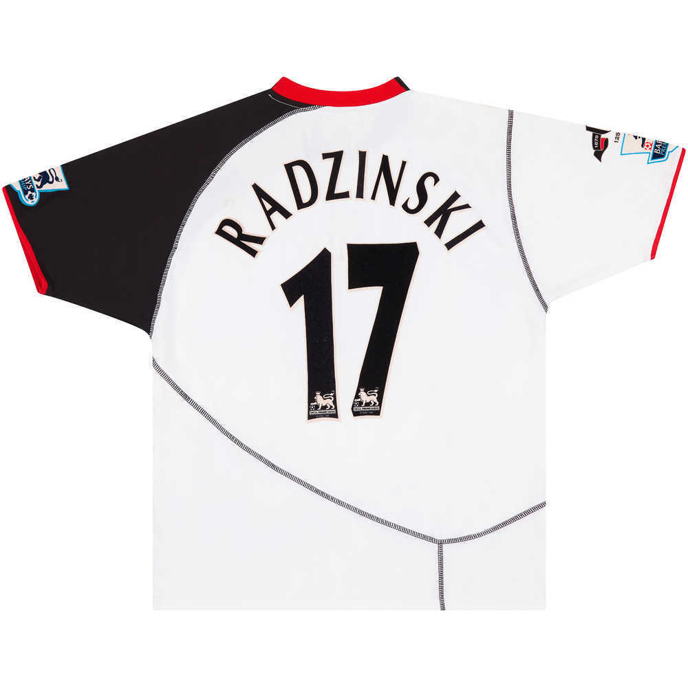 2004-05 Fulham Match Worn '125 Years' Home Shirt Radzinski #17