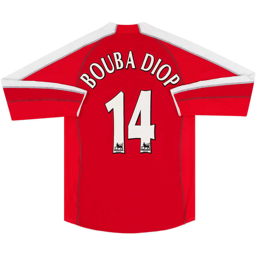 2005-06 Fulham Away L/S Shirt Bouba Diop #14 (Excellent) L