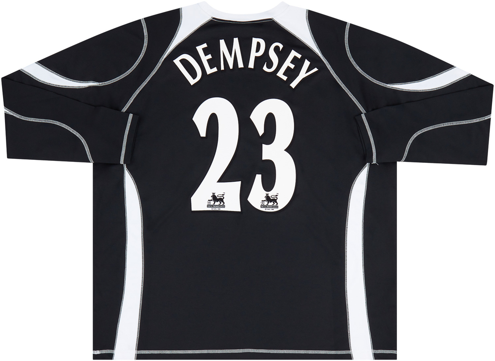 2006-07 Fulham Away L/S Shirt Demspey #23 (Excellent) XXL-Fulham Names & Numbers Cult Heroes