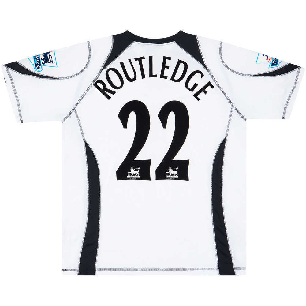 2006-07 Fulham Match Worn Home Shirt Routledge #22 (v Wigan)