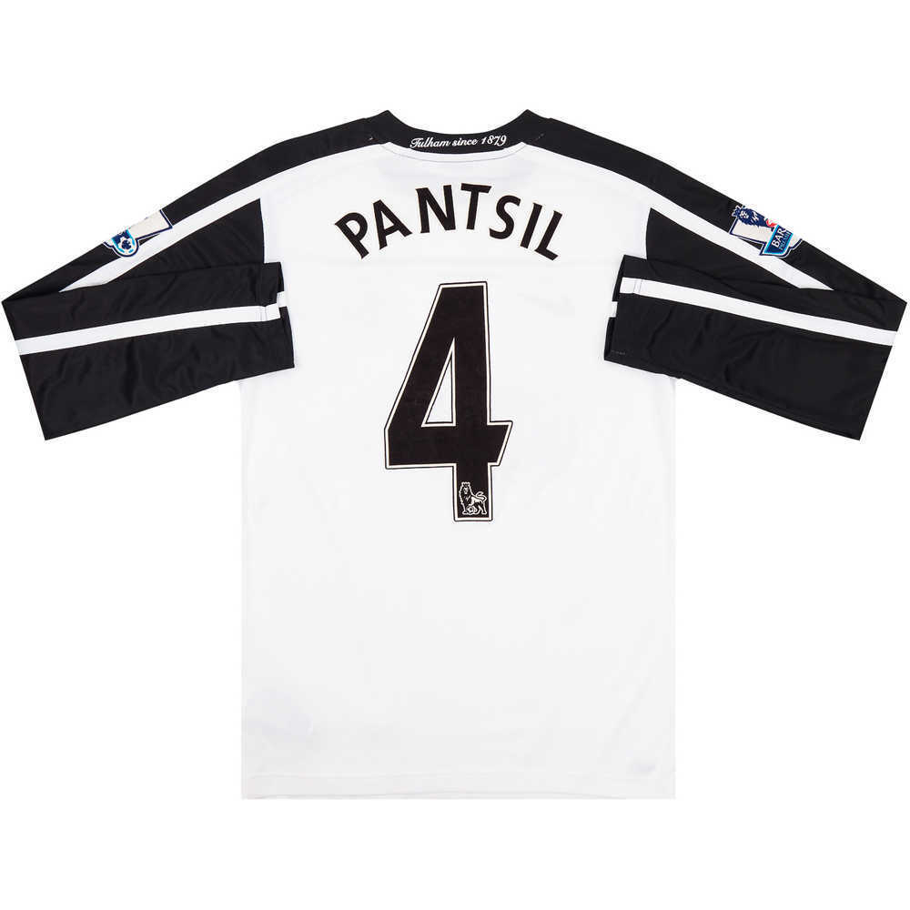2009-10 Fulham Match Issue Home L/S Shirt Pantsil #4