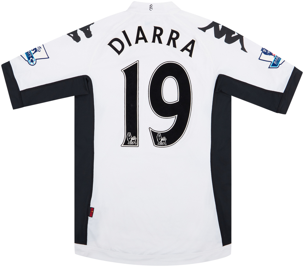 2011-12 Fulham Match Worn Home Shirt Diarra #19 (v Chelsea)-Fulham New Products Match Worn Shirts Certified Match Worn