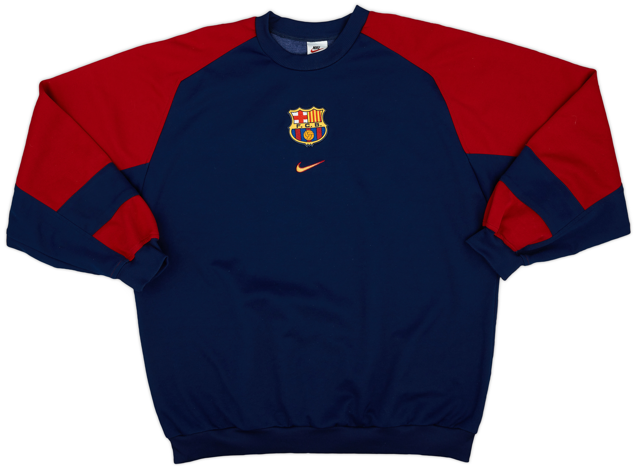 1998-00 Barcelona Nike Sweat Top - Excellent 9/10 - (XL)