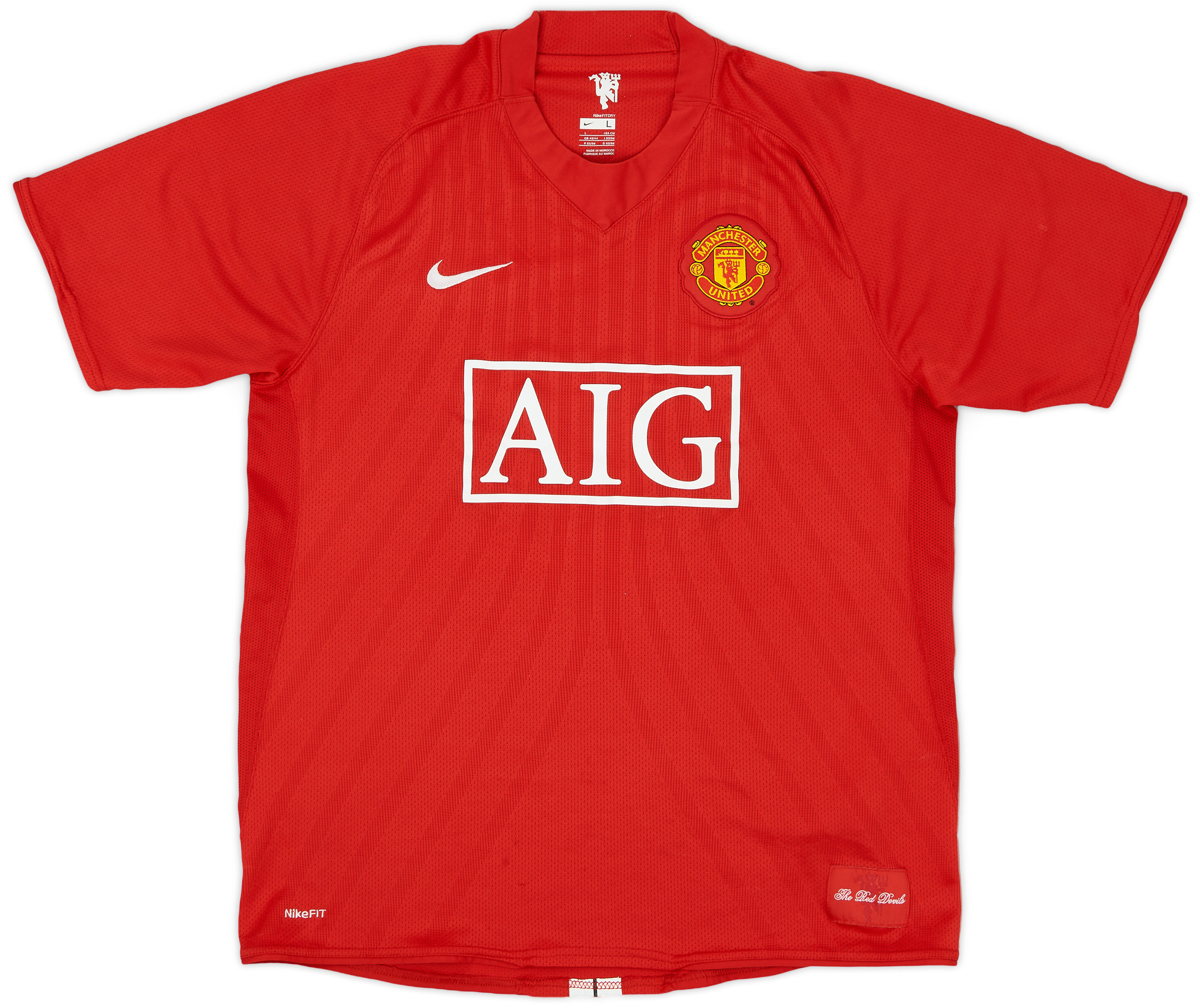 2007-09 Manchester United Home Shirt - 4/10 - ()