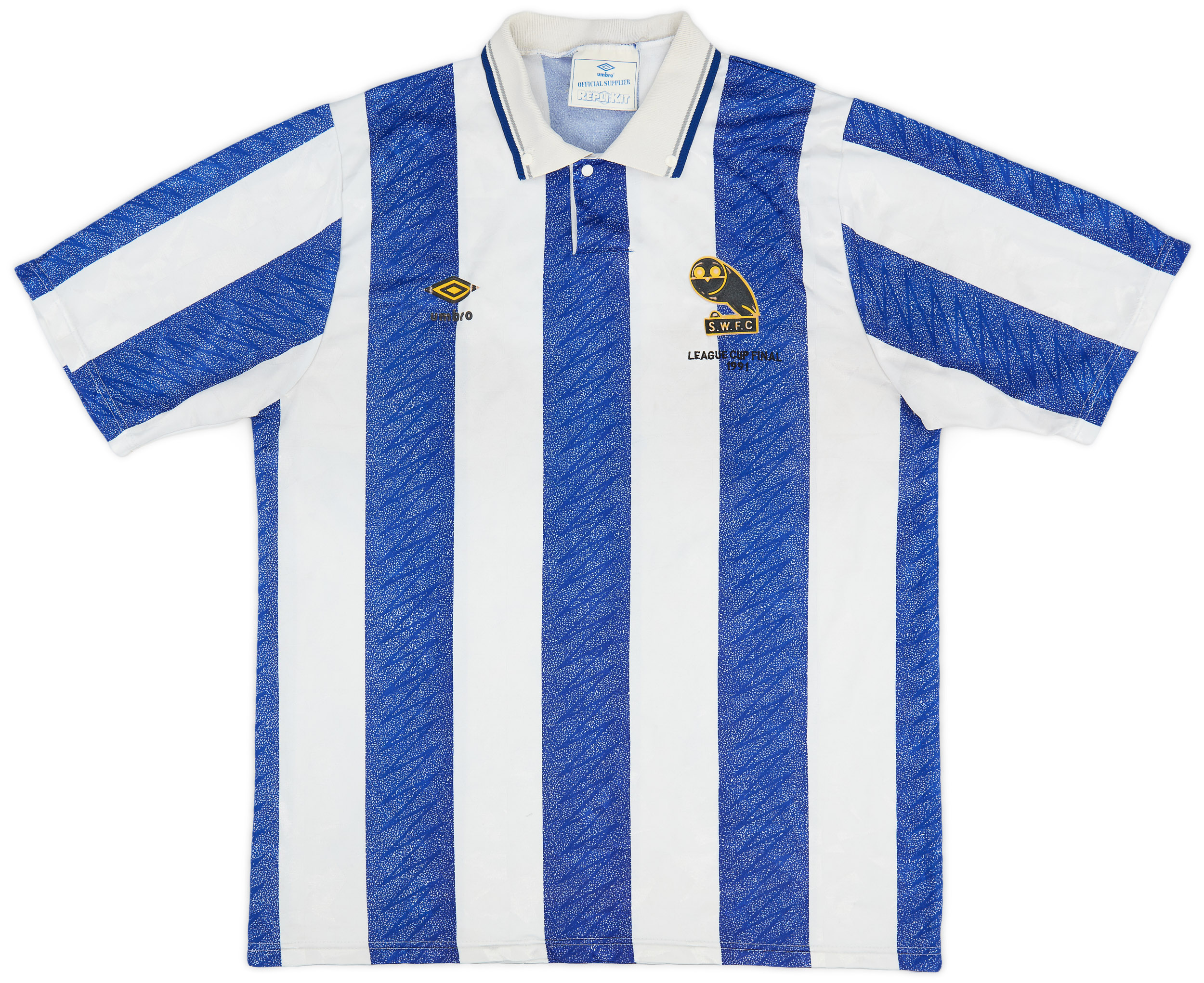 1990-91 Sheffield Wednesday 'League Cup Final' Home Shirt - 6/10 - ()
