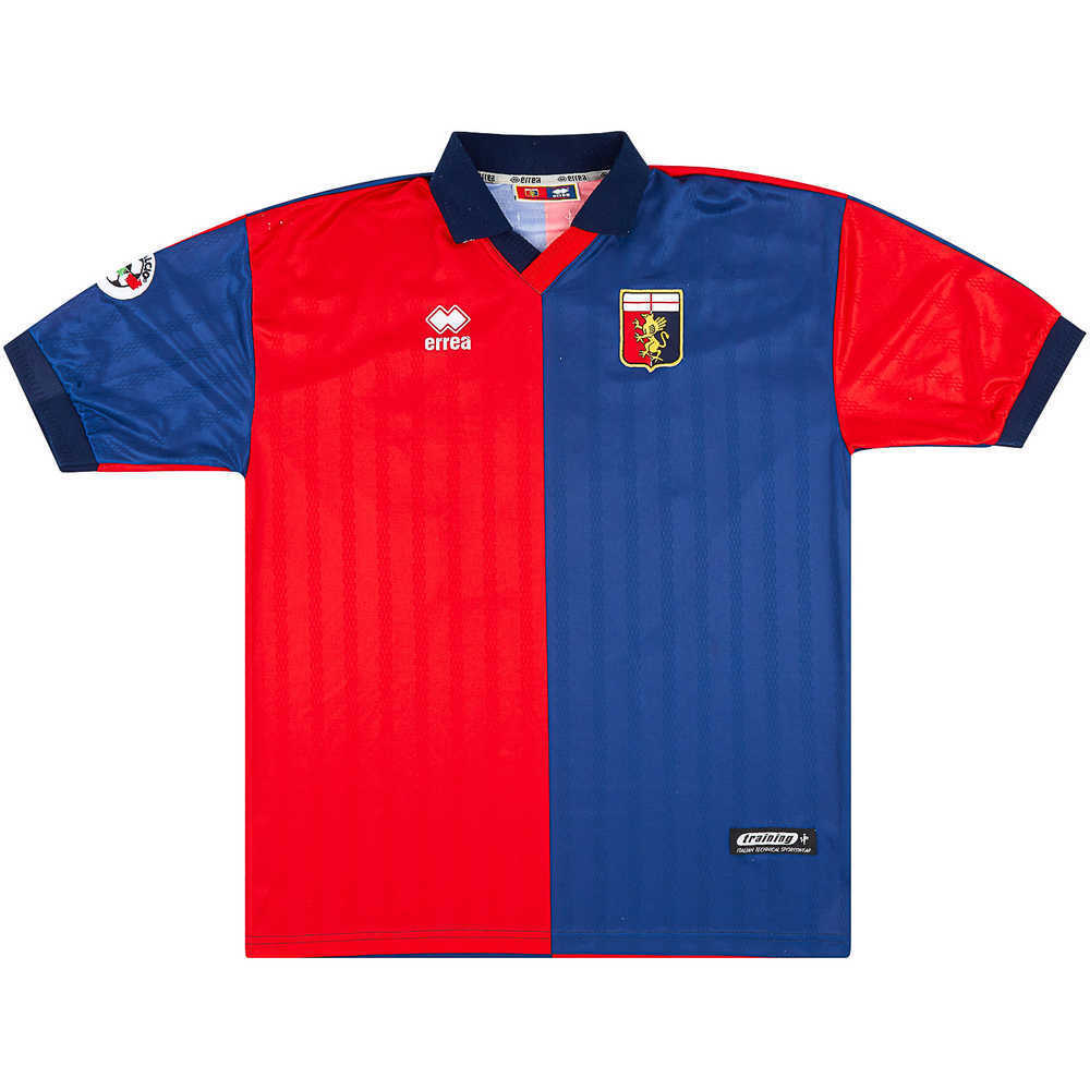 2001-02 Genoa Match Issue Home Shirt Boisfer #30