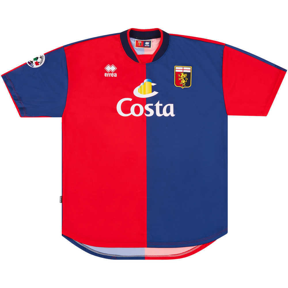 2003-04 Genoa Match Issue Home Shirt Comandini #70