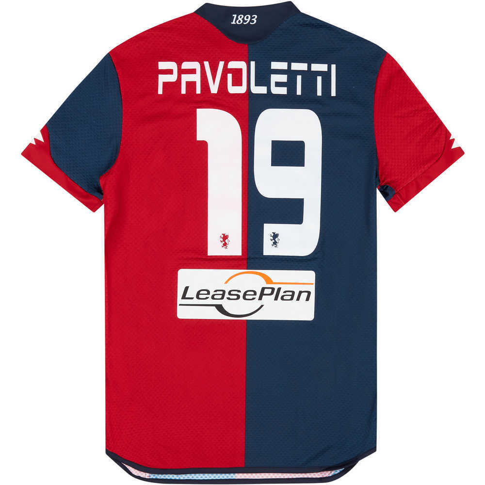 2015-16 Genoa Match Issue Home Shirt Pavoletti #19