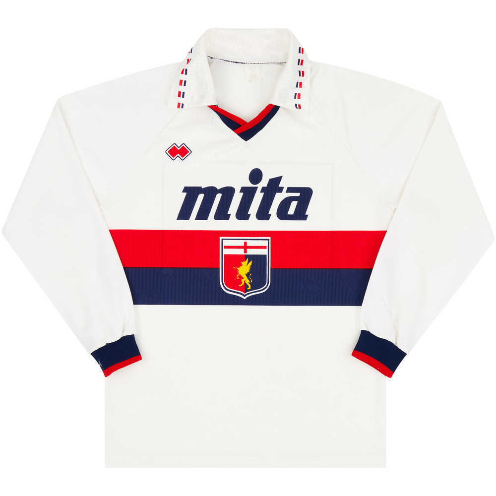 1991-92 Genoa Away L/S Shirt (Excellent) M