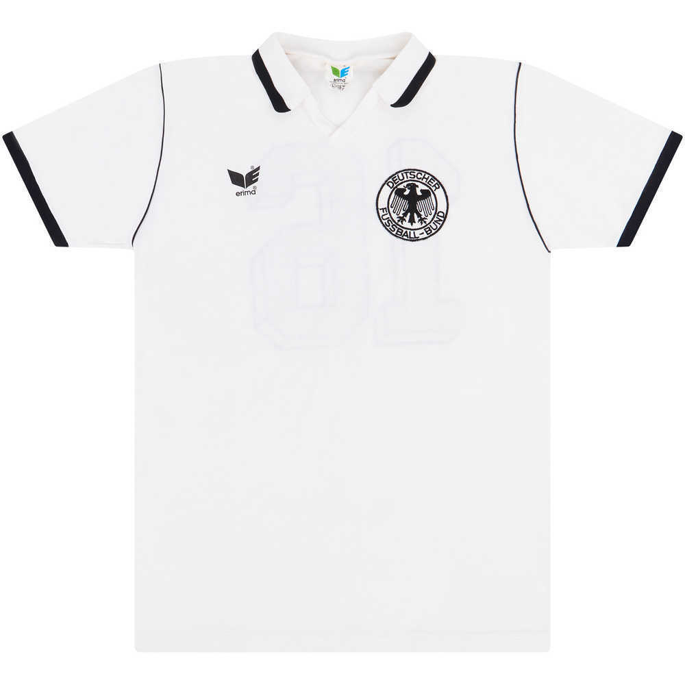 1987 West Germany U-21 Match Issue Home Shirt #16 (v Denmark)