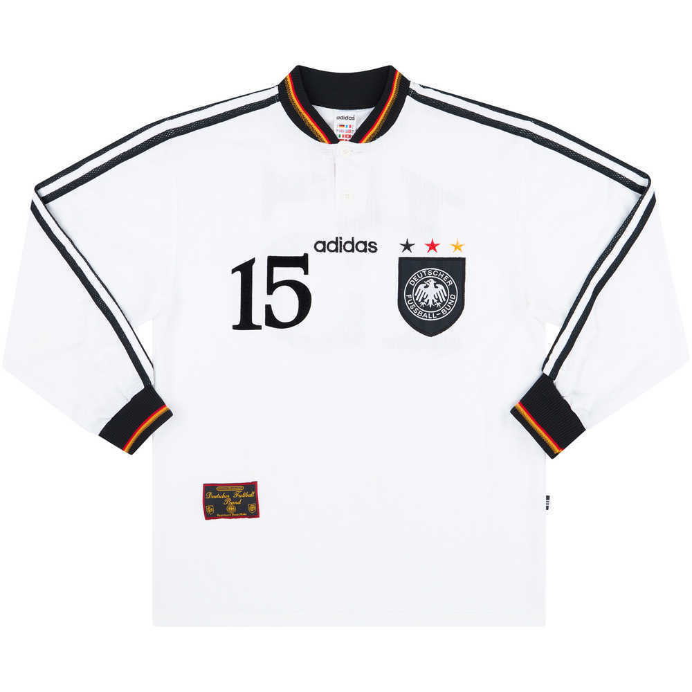1997 Germany Match Issue Home L/S Shirt #15 (v South Africa)