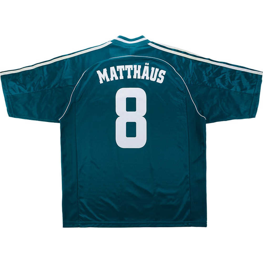 1998-00 Germany Away Shirt Matthäus #8 (Excellent) M